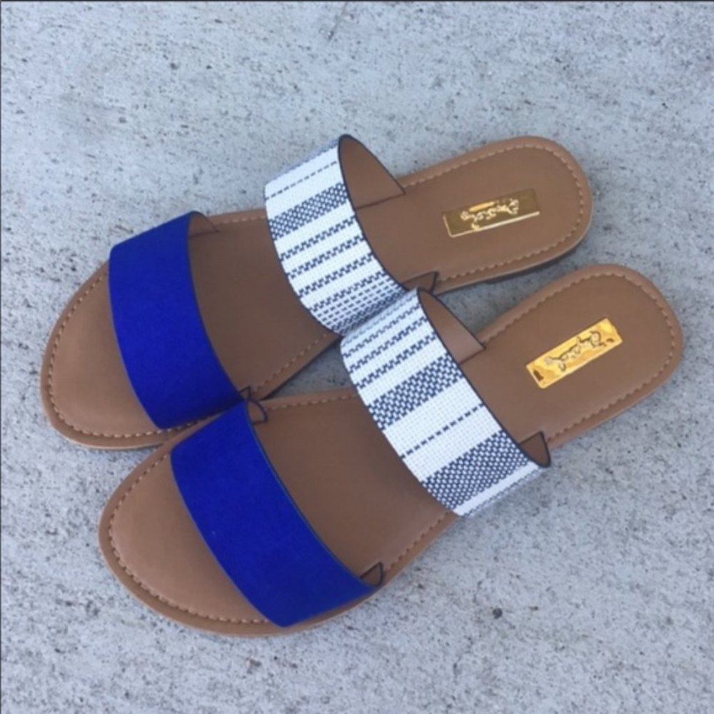 Blue Athena Sandals